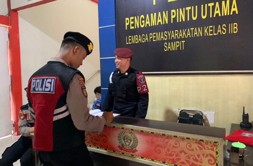  Patroli Sambang Polres Kotim ke Lapas Sampit Ciptakan Kamtibmas