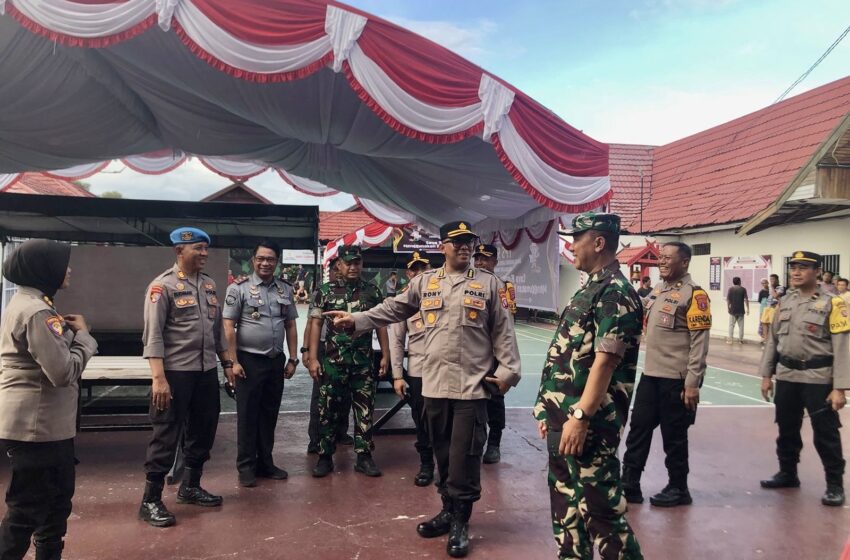  Lapas Sampit Terima Kunjungan TNI-Polri, Pastikan Pilkada Berjalan Lancar dan Aman